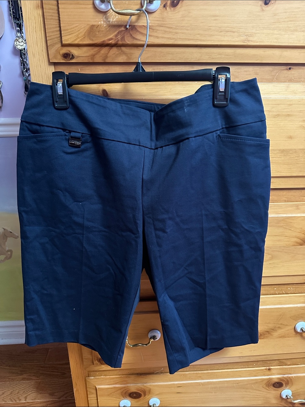 LISETTE Navy Bermuda Shorts